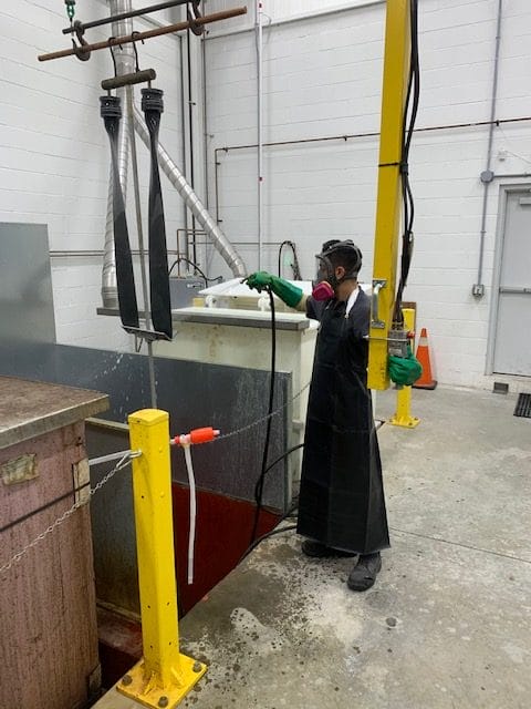 etching and anodyzing
